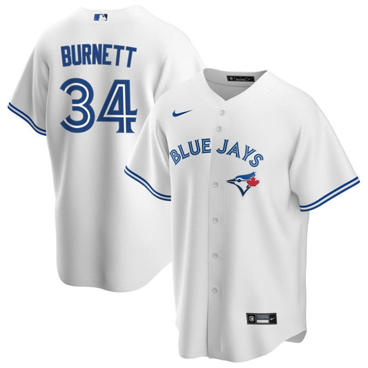 A.J. Burnett Toronto Blue Jays Nike Home RetiredReplica Jersey - White